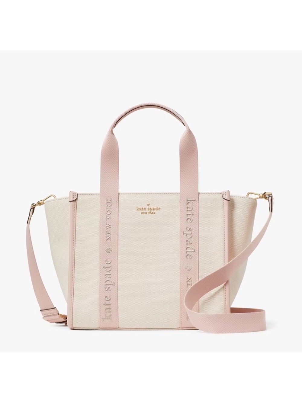 Kate Spade New York Kip Canvas Small Tote Crossbody Bag